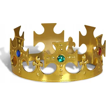 Čepice Královská koruna Mega Creative zlatá, nastavitelná, univerzální velikost