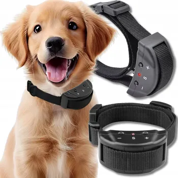 Obojek pro psa Materiálový obojek proti štěkání pro psy Save, velikost S/M