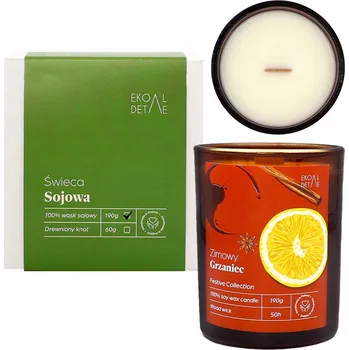 Svíčka Sójová vonná svíčka Zimní svařák EkoDetale 1 ks