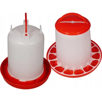 Krmítko pro ptáka Sada ZÁSOBNÍKOVÉ KRMÍTKO 6 kg + NAPÁJEČKA 6 l pro DRŮBEŽ