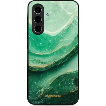 Pouzdro na mobilní telefon Lesklý kryt Mobiwear Glossy - Samsung Galaxy A56 5G - G023G - Zelený mramor (Prémiové lesklé pouzdro, obal, kryt Mobiwear Glossy na mobil Samsung Galaxy A56 5G - G023G - Zelený mramor, materiál Plast + TPU silikon - krytí po všech stranách, neošoupatelný)