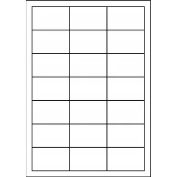 Papír SAMOLEPICÍ ŠTÍTKY 63x39,5mm 100 ARCHŮ