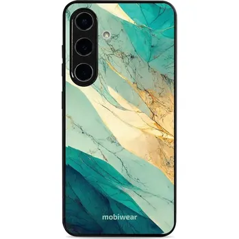 Pouzdro na mobilní telefon Lesklý kryt Mobiwear Glossy - Samsung Galaxy S25 - G024G - Zlatavý a zelenkavý mramor (Prémiové lesklé pouzdro, obal, kryt Mobiwear Glossy na mobil Samsung Galaxy S25 - G024G - Zlatavý a zelenkavý mramor, materiál Plast + TPU silikon - krytí po všech)