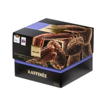 Čokoláda Bonboniéra gurmánských dražé s pekanovými ořechy v karamelové čokoládě s vanilkou a soli Raffinée chocoMe