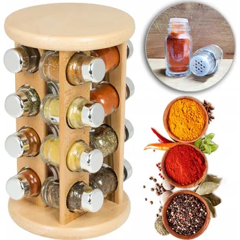 Kořenka OTOČNÝ STOJAN NA KOŘENÍ S 16 KOŘENKAMI - SADA Dřevo Dřevo