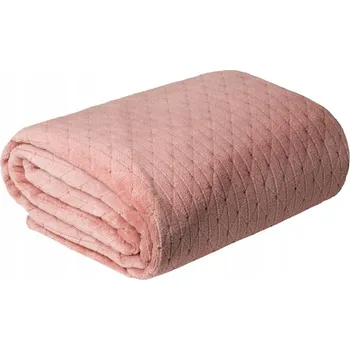 Prostěradlo Přehoz na postel Eurofirany mikrovlákno 200 cm x 220 cm růžový