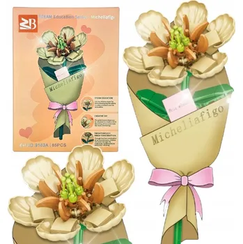 ostatní stavebnice KVĚTINOVÉ KOSTKY MAGNOLIE STAVEBNICE SADA KVĚTINOVÝCH KOSTEK DO VÁZY PRO ŽENY