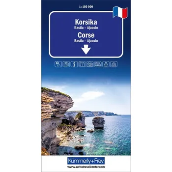 Kümmerly+Frey Regional-Strassenkarte Korsika 1:150.000