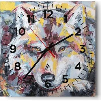 Hodiny Kuchyňské nástěnné hodiny 30x30 Abstrakce Skleněné hodiny do obýváku Moderní Tiché