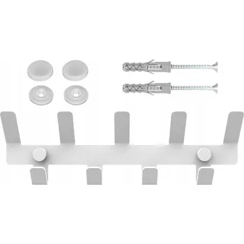 Věšák Bílý kovový Šatní ramínko JDC