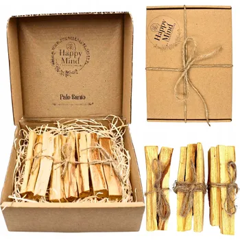 Vonná tyčinka Happy Mind Přírodní kadidlo Palo Santo z Peru 75g s certifikátem