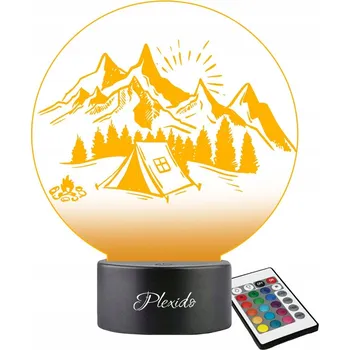 Lampička Noční lampa Plexido vícebarevná