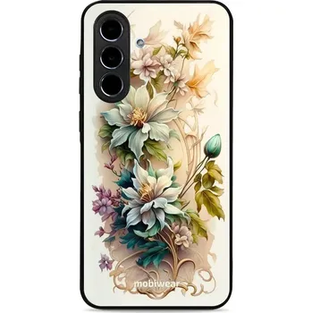 Pouzdro na mobilní telefon Lesklý kryt Mobiwear Glossy - Samsung Galaxy A56 5G - G014G Krémové květy (Prémiové lesklé pouzdro, obal, kryt Mobiwear Glossy na mobil Samsung Galaxy A56 5G - G014G Krémové květy, materiál Plast + TPU silikon - krytí po všech stranách, neošoupatelný)