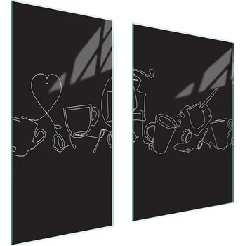 Kuchyňské prkénko Krájecí deska TMK ArtDeko sklo 2 ks