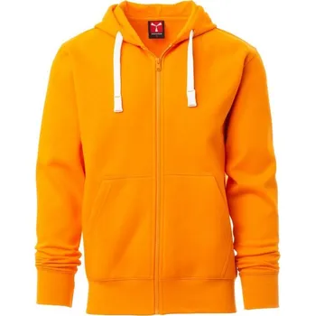Pánské oblečení Payperwear Mikina Portland s plastovým skrytým zipem Barva: Oranžová, Velikost: XS