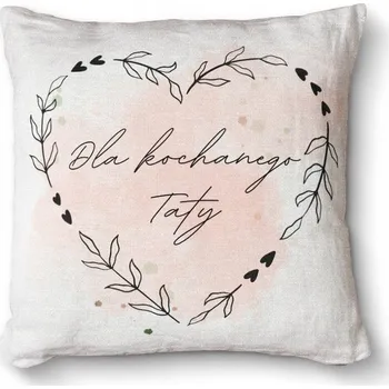 Dekorativní polštářek Pohodlný dekorativní polštář s s potiskem Premium 40x40 - Pro milovaného tatínka