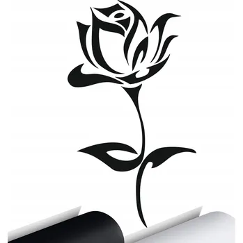 Samolepicí dekorace na vozidlo Samolepka na auto RŮŽE ROSE KVĚTINA 15x8,5