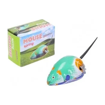 Retro kovová myška k klíček