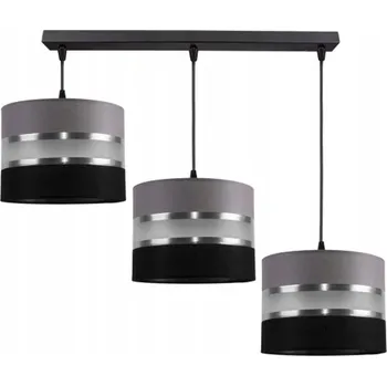 STROPNÍ SVÍTIDLO LUSTR S STÍNIDLEM GALA ŠEDO-ČERNÁ