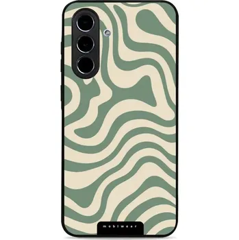 Pouzdro na mobilní telefon Lesklý kryt Mobiwear Glossy - Samsung Galaxy A56 5G - GA57G Zelené a béžové zkrouceniny (Prémiové lesklé pouzdro, obal, kryt Mobiwear Glossy na mobil Samsung Galaxy A56 5G - GA57G Zelené a béžové zkrouceniny, materiál Plast + TPU silikon - krytí po všech)