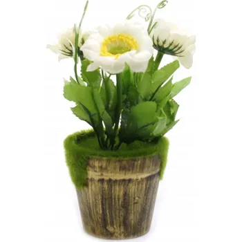 umělá květina UMĚLÉ KVĚTY V KVĚTINÁČI 20 cm různé