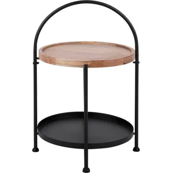 Konferenční stolek Stolek Leitmotiv kulatý 39 x 39 x 55 cm černý