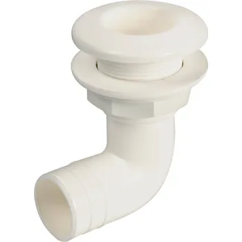 Plastová průchodka 1" skrz trup 90°