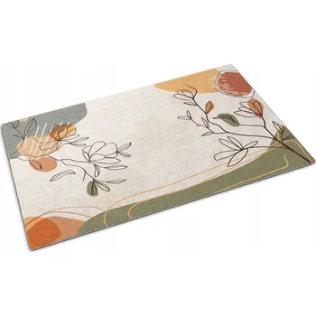 Rohožka Rohožka před dveře protiskluzová na boty Geometrické Květiny 150x100 cm