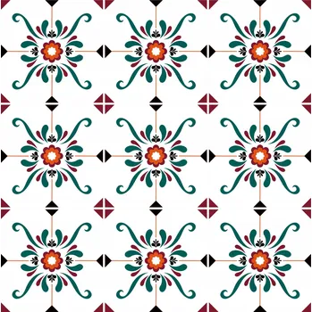 Fototapeta Samolepící obklady na zeď - Arabské květy, vzory 10x10 cm