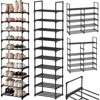 Botník Botník Songmics 45 x 174 x 30 cm černý