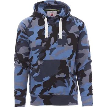 Pánská mikina Payperwear Pánská klokanka Atlanta s malou kapsičkou na zip Barva: modrá kamufláž, Velikost: XS