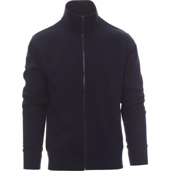 Pánská mikina Payperwear Pánská propínací mikina Houston s barevně sladěným skrytým zipem Barva: modrá námořní, Velikost: 5XL