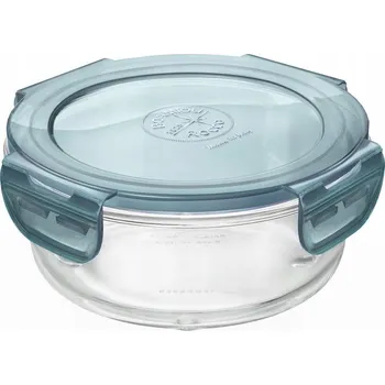 Dóza na potraviny Nádoba Bormioli Rocco Frigoverre Evolution 0,5 l, průhledná modrá