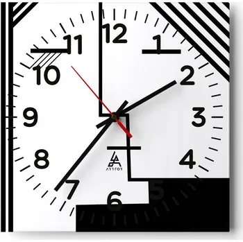 Hodiny Nástěnné hodiny do obýváku 40x40 Umění Art Bezhluké Hodiny na skle Tiché