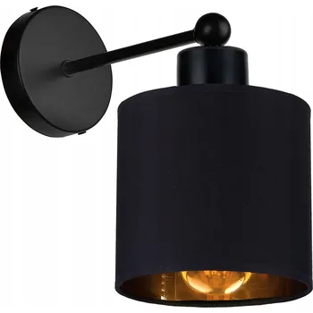 Nástěnné svítidlo Nástěnná LAMPA KINKIET s pevnou paticí E27, styl LOFT, stínidlo zlaté