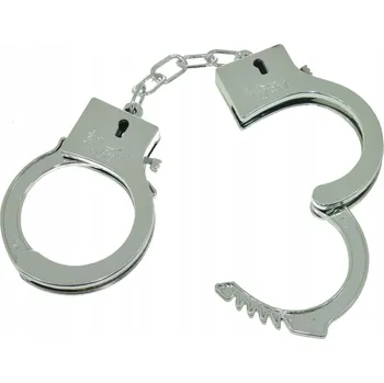 Dětské hračkářské policejní pouta – pevné, pro malého policistu, na hraní