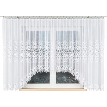 Záclona Hotová záclona žakárová HERNANI 510x160cm bílá