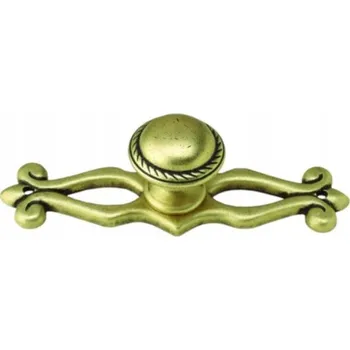 Nábytkové kování Nábytková úchytka GG36 s rozetou SD36, staré zlato