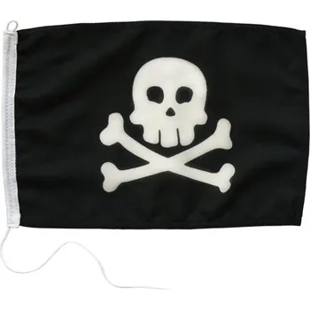 Vlajka Pirátská vlajka 20 x 30 cm