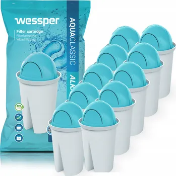 vodní filtr Filtr na vodu Wessper aquaclassic Alkaline pH+ do filtrační konvice - 10 kusů