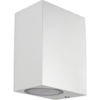 Venkovní osvětlení Venkovní fasádní svítidlo Goled 2xGU10, bílé, hliníkové