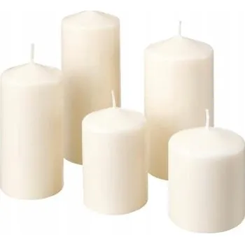 Svíčka Tradiční parafinová svíčka Bez vůně IKEA 5 ks