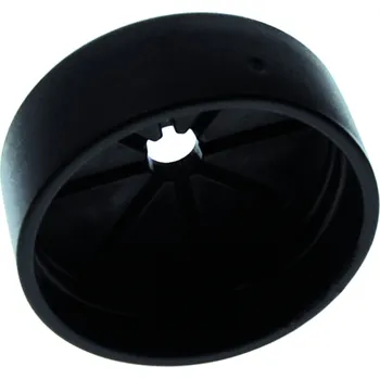 kabelová chránička Koncovka k motoru pro trubici na ochranu kabelů, černá