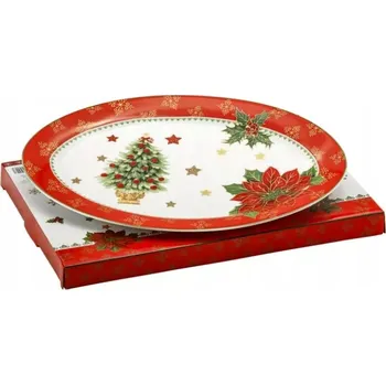 Oválný servírovací talíř Marco Polo Merry Christmas 24 x 35 cm