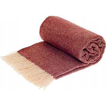 Prostěradlo Deka Rena Home vlněná 140 cm x 200 cm červená