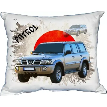 Povlak na polštářek Polštářek s osobním autem Nissan Patrol (Polštářek s osobním autem )