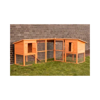 PRODUMAZAHRADU Velký rohový kurník, slepičárna 441x61x105cm