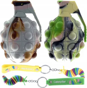 Klíčenka Bubble PopIt Senzorická Hračka přívěsek na klíče