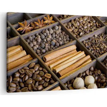 Obraz Obraz na plátně do obýváku ložnice 70x50 koření foto obrazy na zeď
