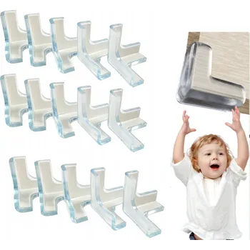 Dětská zábrana OCHRANA ROHŮ STOLU A NÁBYTKU PROTI NÁRAZŮM, SILIKONOVÁ, 15 KS - BEZPEČÍ DĚTÍ